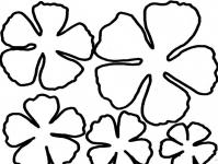 Stencils of flowers for cutting out of paper - templates for printing