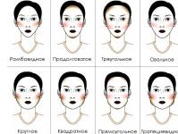 Makeup, hairstyle, accessories for a rectangular face shape