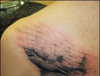 Значението на татуировката на акула Татуировка на акула на рамото