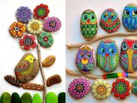 Crafts from sea pebbles