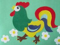 How to make a rooster from egg cartons