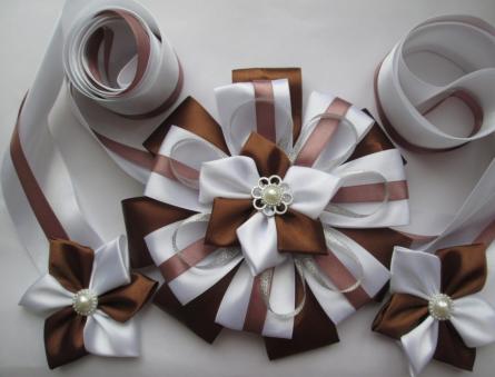 We tie beautiful bows with our own hands