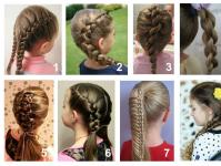 Children's hairstyles for short hair for girls - quick and easy