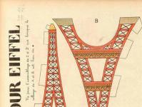 Vienkartinis trafaretas Eifelio bokštas